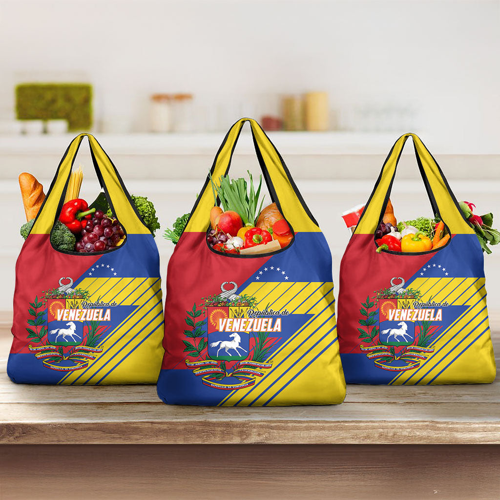 Republic of Venezuela Grocery Bag Flag Color Inspired