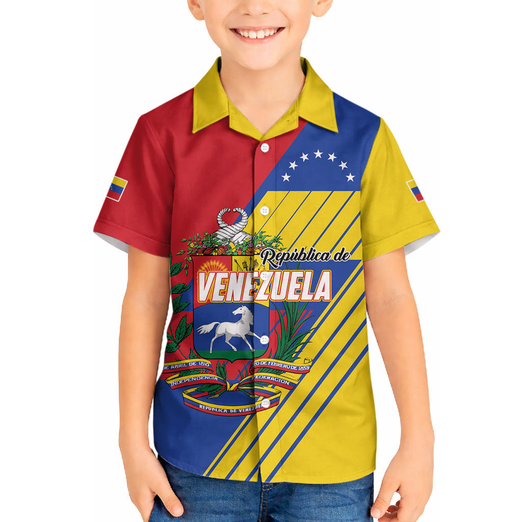 Personalized Republic of Venezuela Hawaiian Shirt Flag Color Inspired