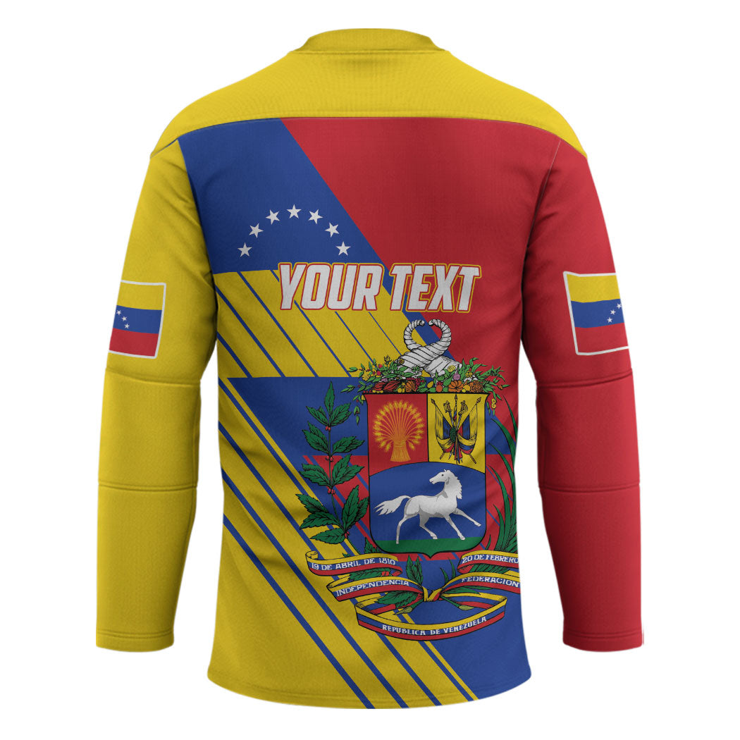 Personalized Republic of Venezuela Hockey Jersey Flag Color Inspired