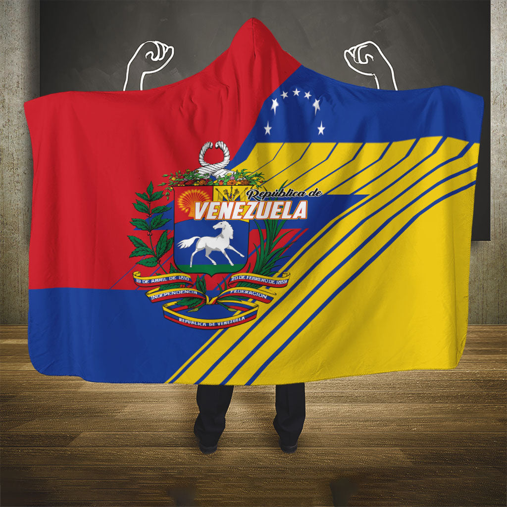 Republic of Venezuela Hooded Blanket Flag Color Inspired