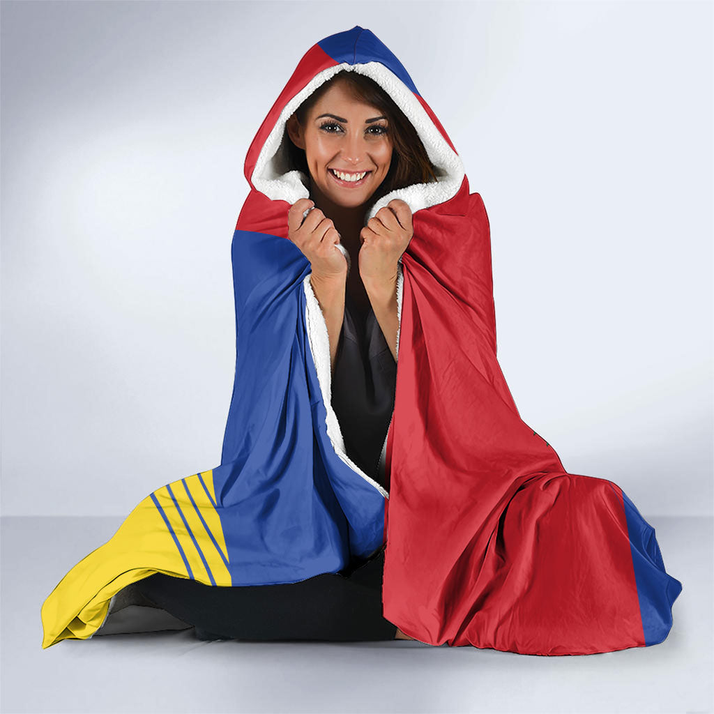 Republic of Venezuela Hooded Blanket Flag Color Inspired