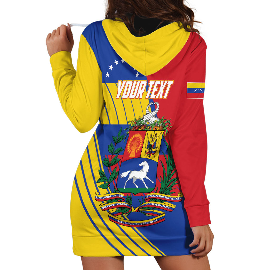 Personalized Republic of Venezuela Hoodie Dress Flag Color Inspired