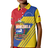 Personalized Republic of Venezuela Kid Polo Shirt Flag Color Inspired