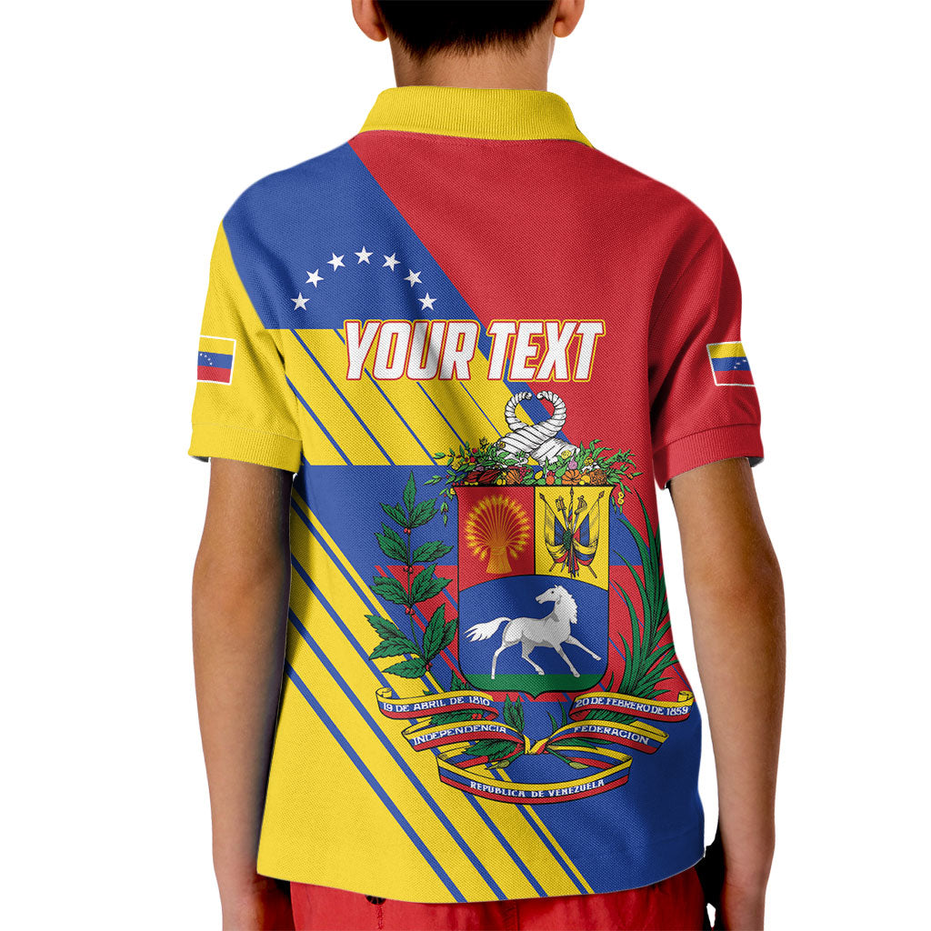 Personalized Republic of Venezuela Kid Polo Shirt Flag Color Inspired