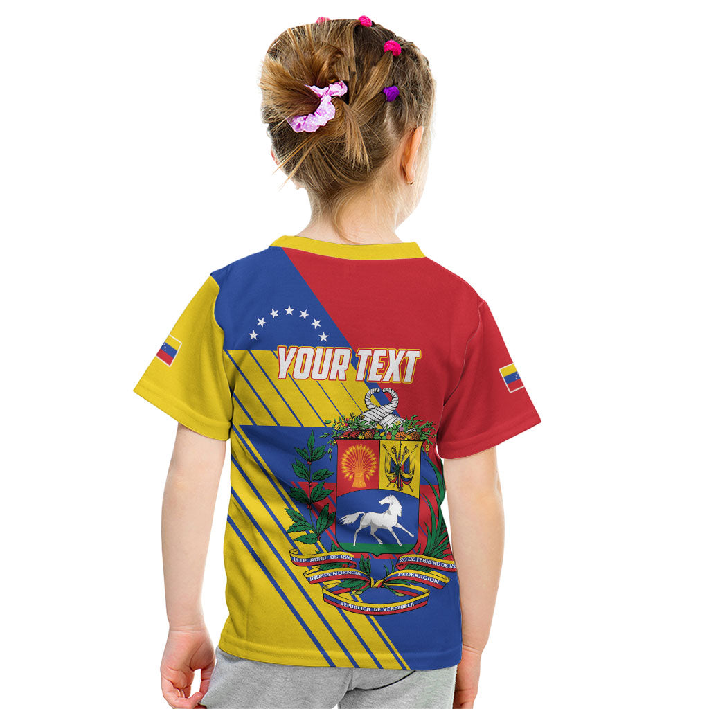 Personalized Republic of Venezuela Kid T Shirt Flag Color Inspired