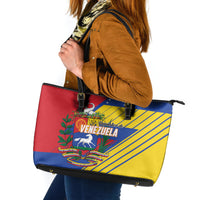Republic of Venezuela Leather Tote Bag Flag Color Inspired