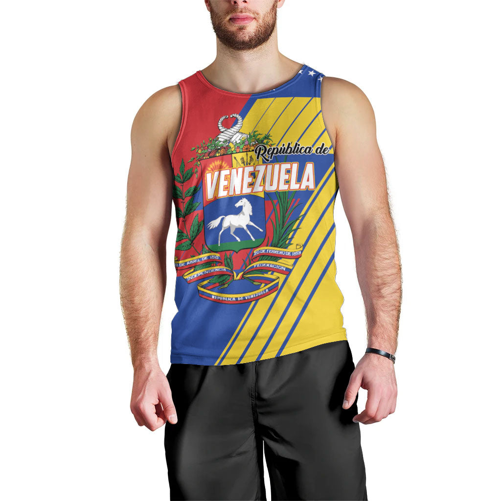 Personalized Republic of Venezuela Men Tank Top Flag Color Inspired