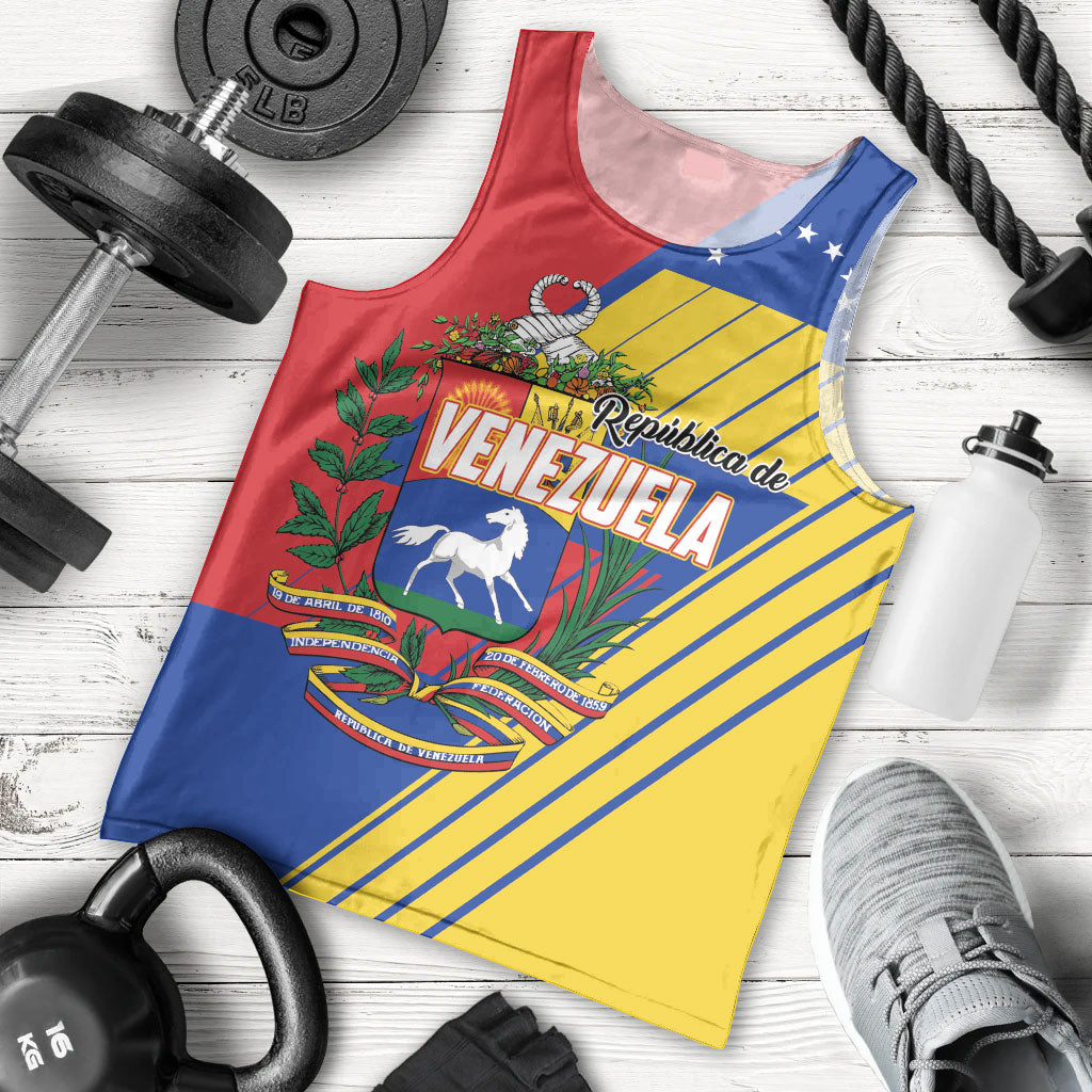 Personalized Republic of Venezuela Men Tank Top Flag Color Inspired