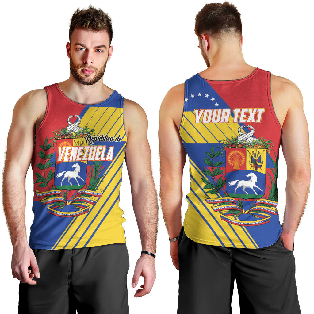 Personalized Republic of Venezuela Men Tank Top Flag Color Inspired
