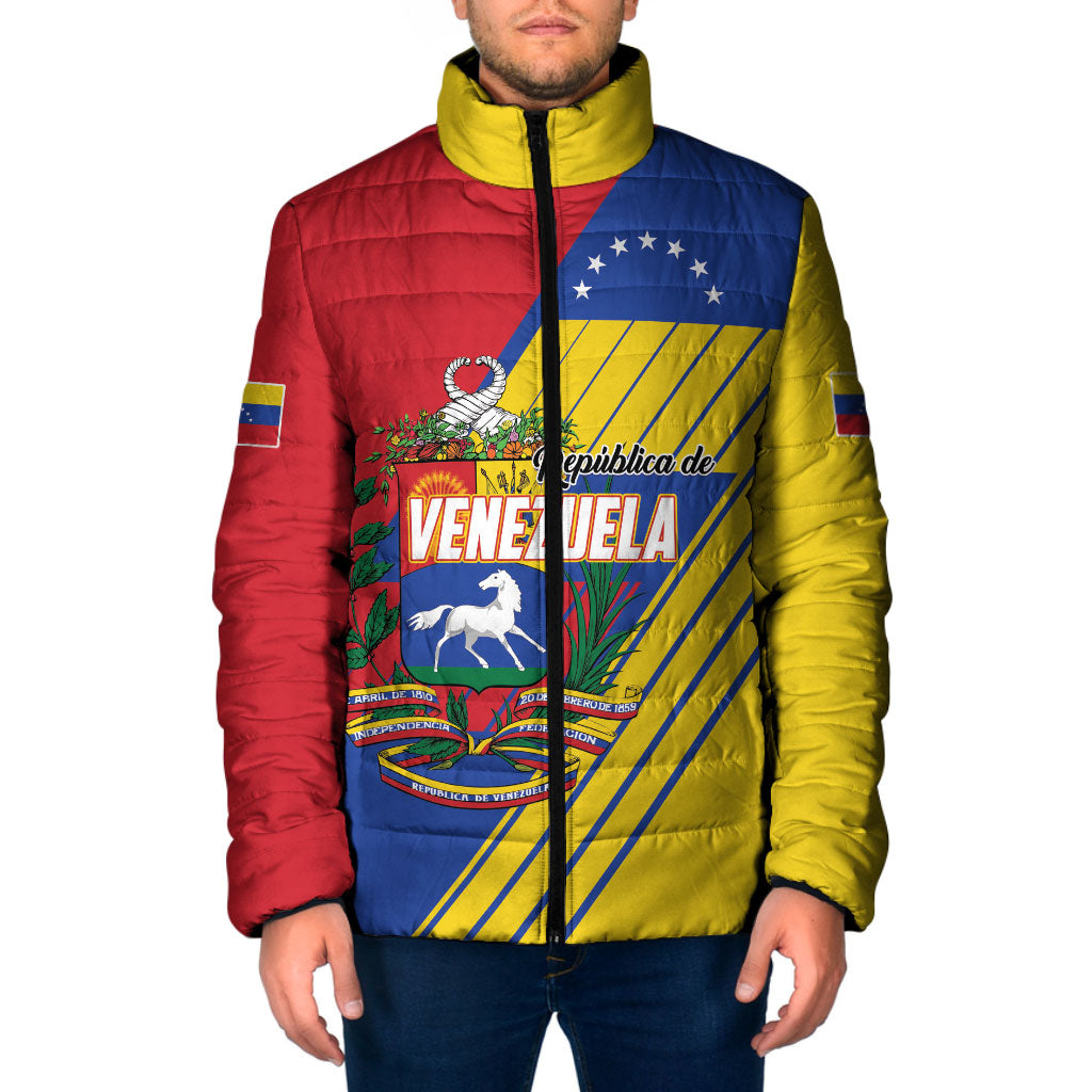 Personalized Republic of Venezuela Padded Jacket Flag Color Inspired