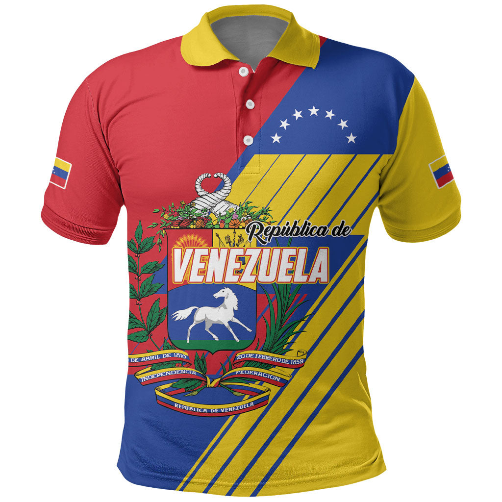 Personalized Republic of Venezuela Polo Shirt Flag Color Inspired