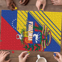 Republic of Venezuela Puzzle Flag Color Inspired