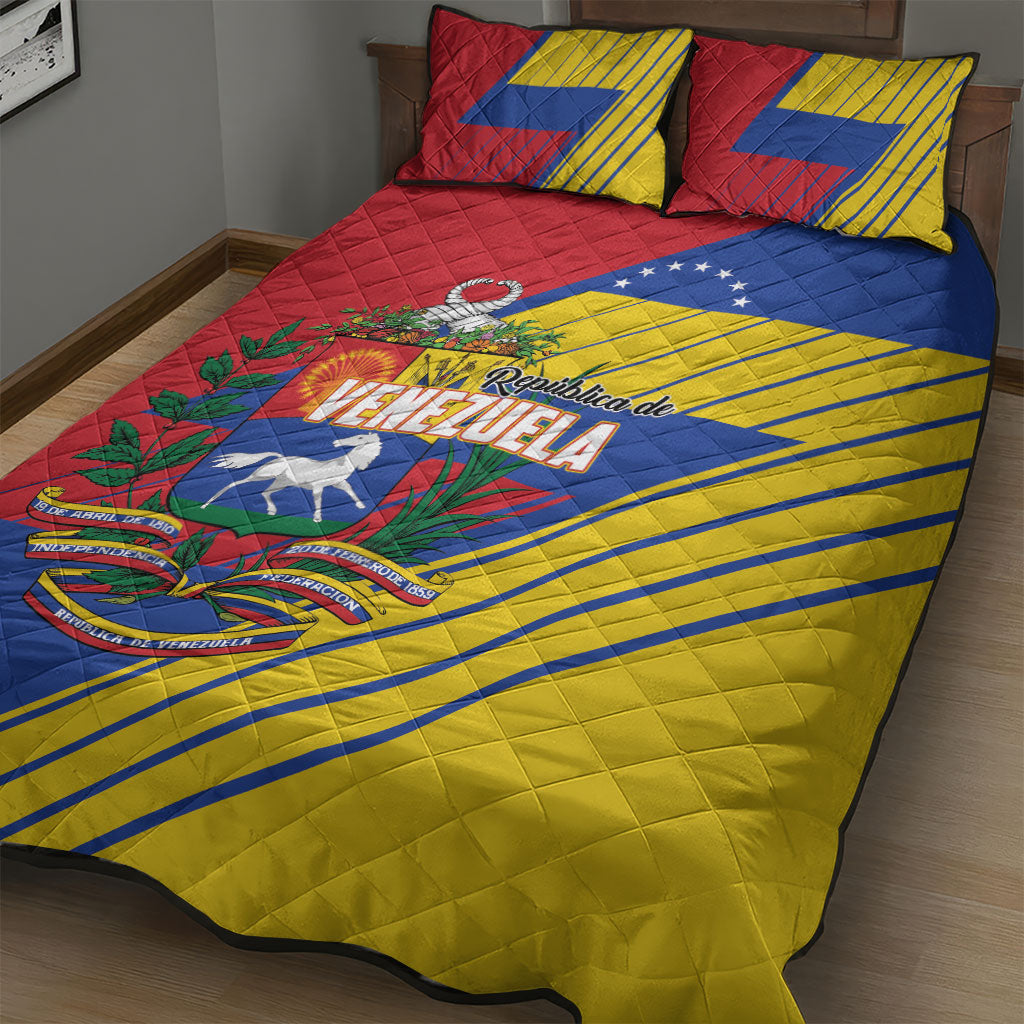 Republic of Venezuela Quilt Bed Set Flag Color Inspired
