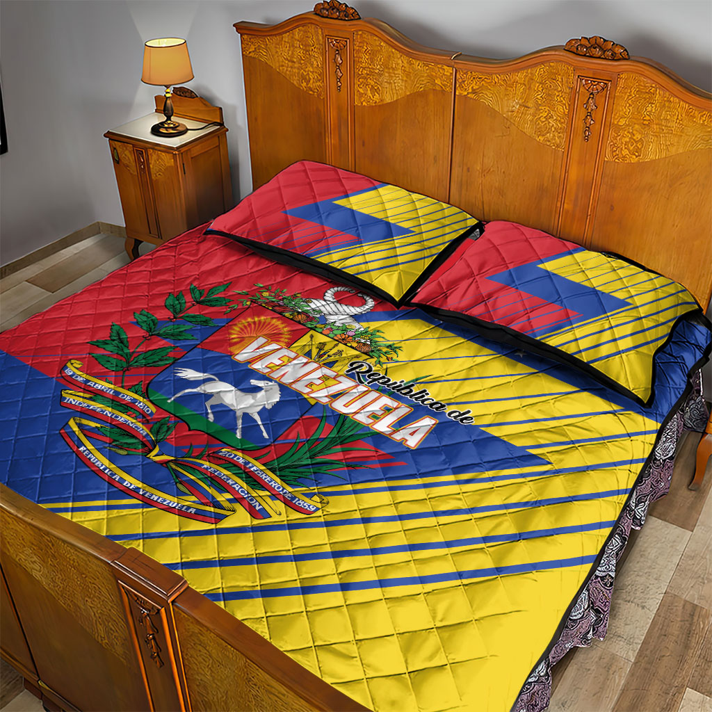 Republic of Venezuela Quilt Bed Set Flag Color Inspired