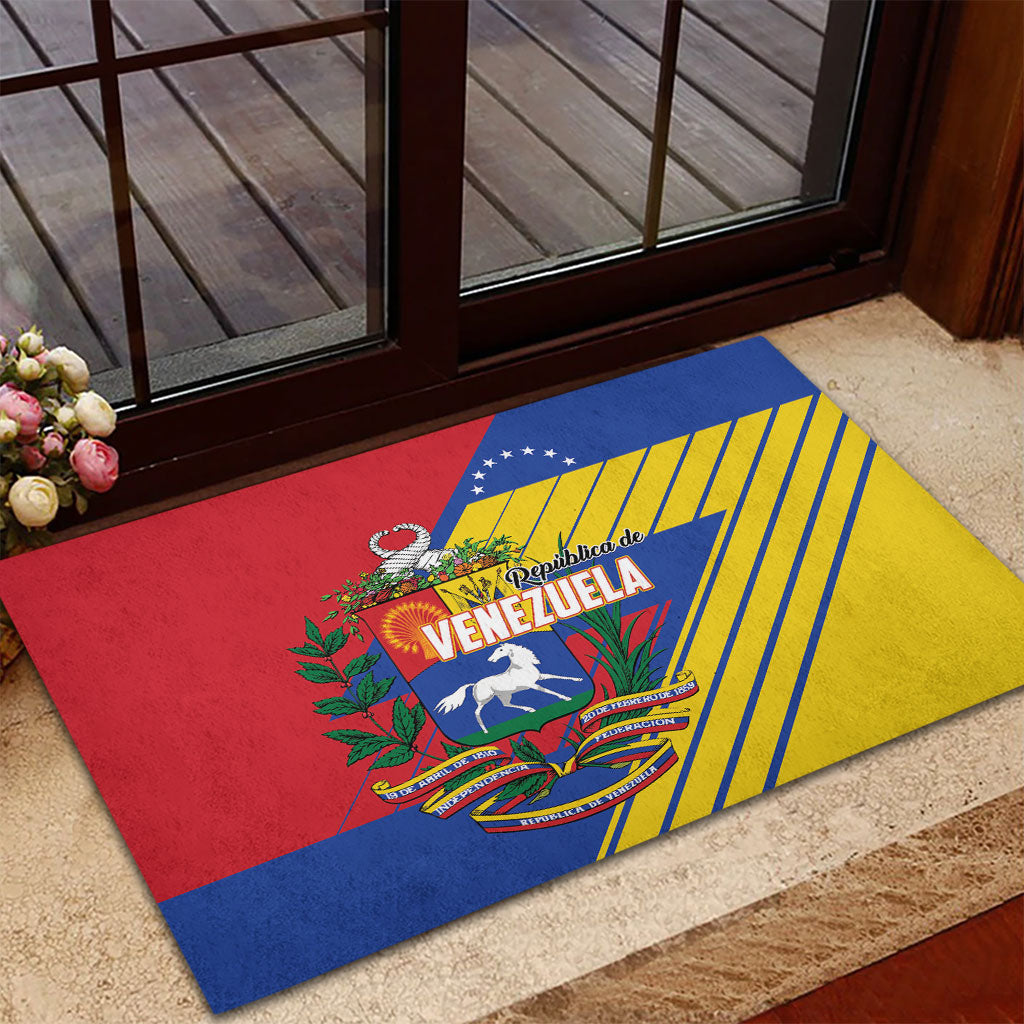 Republic of Venezuela Rubber Doormat Flag Color Inspired