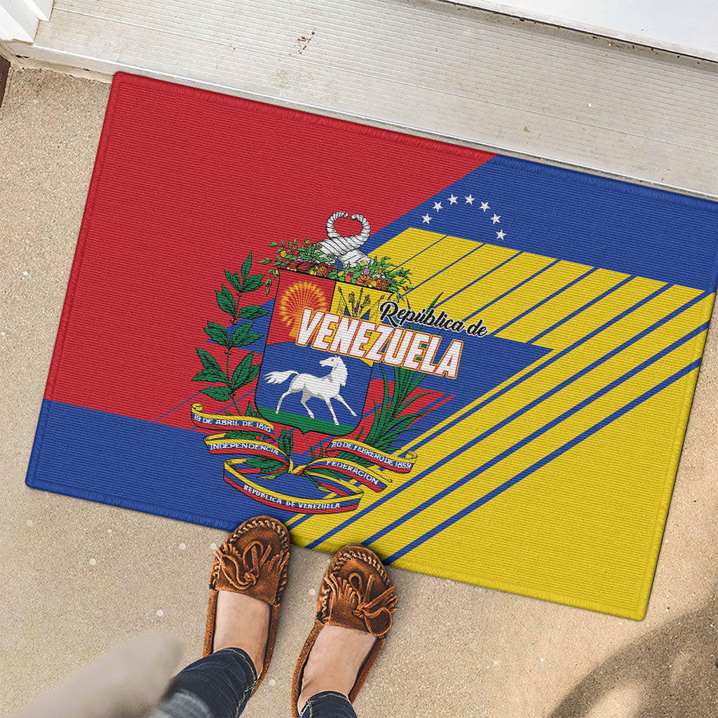 Republic of Venezuela Rubber Doormat Flag Color Inspired