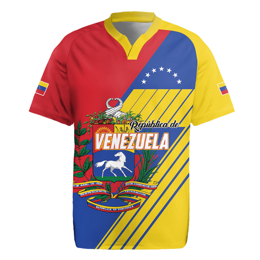 Personalized Republic of Venezuela Rugby Jersey Flag Color Inspired