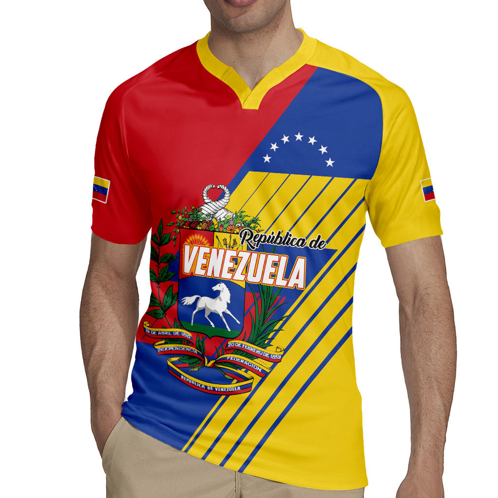 Personalized Republic of Venezuela Rugby Jersey Flag Color Inspired