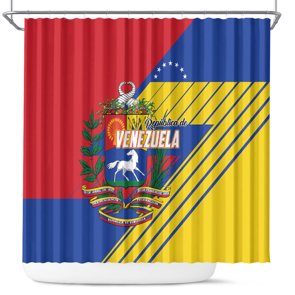 Republic of Venezuela Shower Curtain Flag Color Inspired