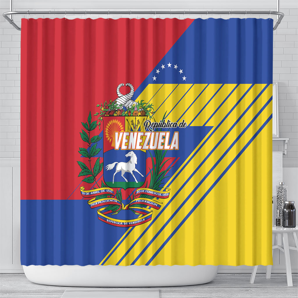Republic of Venezuela Shower Curtain Flag Color Inspired