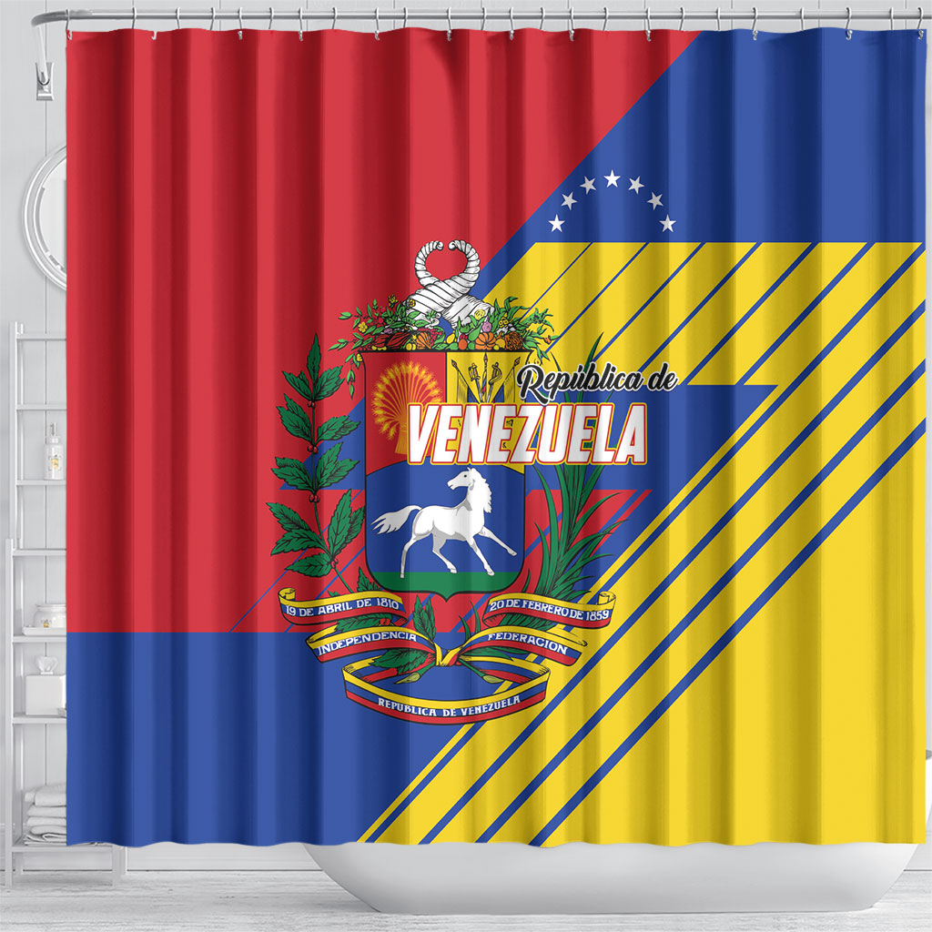 Republic of Venezuela Shower Curtain Flag Color Inspired