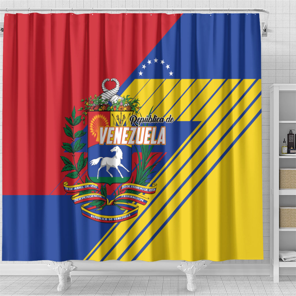 Republic of Venezuela Shower Curtain Flag Color Inspired
