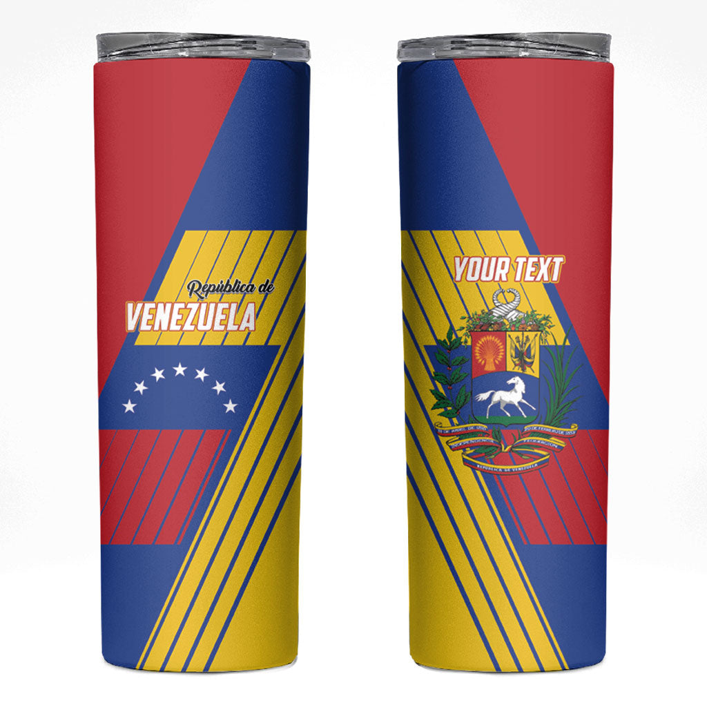 Personalized Republic of Venezuela Skinny Tumbler Flag Color Inspired