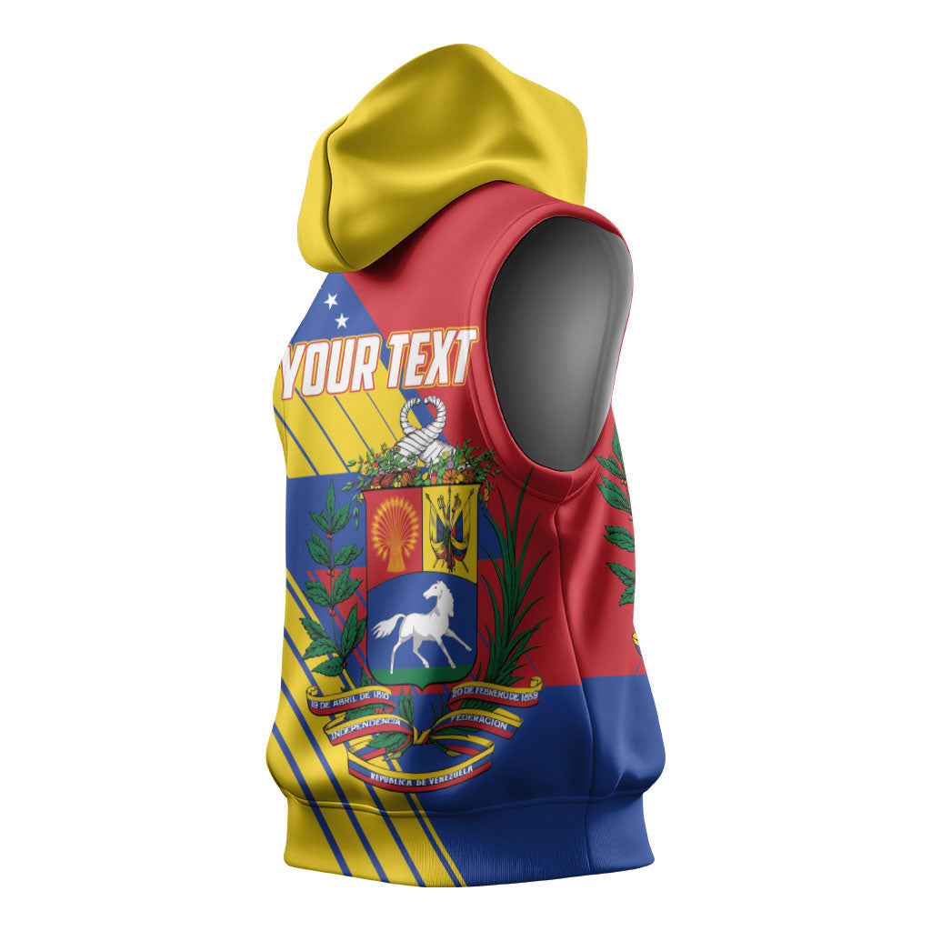 Personalized Republic of Venezuela Sleeveless Hoodie Flag Color Inspired