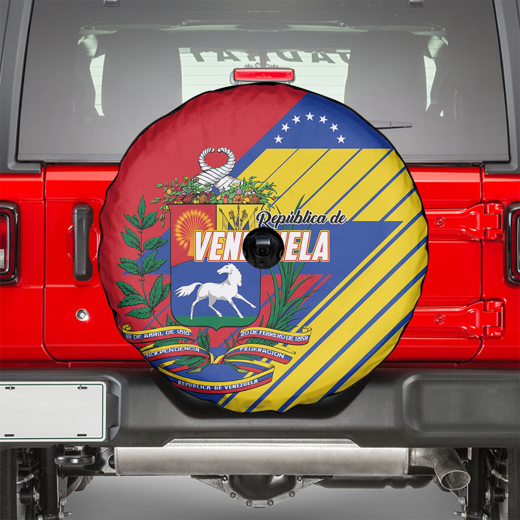 Republic of Venezuela Spare Tire Cover Flag Color Inspired