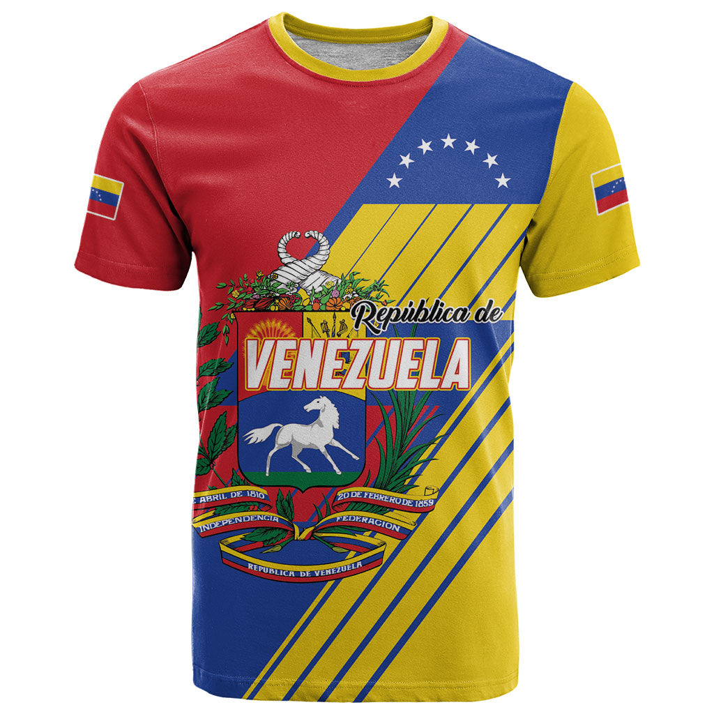 Personalized Republic of Venezuela T Shirt Flag Color Inspired