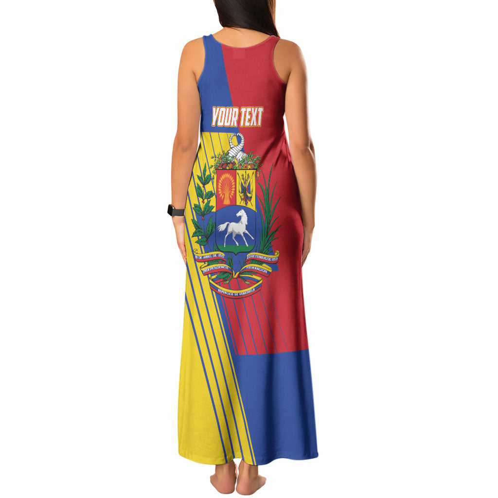 Personalized Republic of Venezuela Tank Maxi Dress Flag Color Inspired