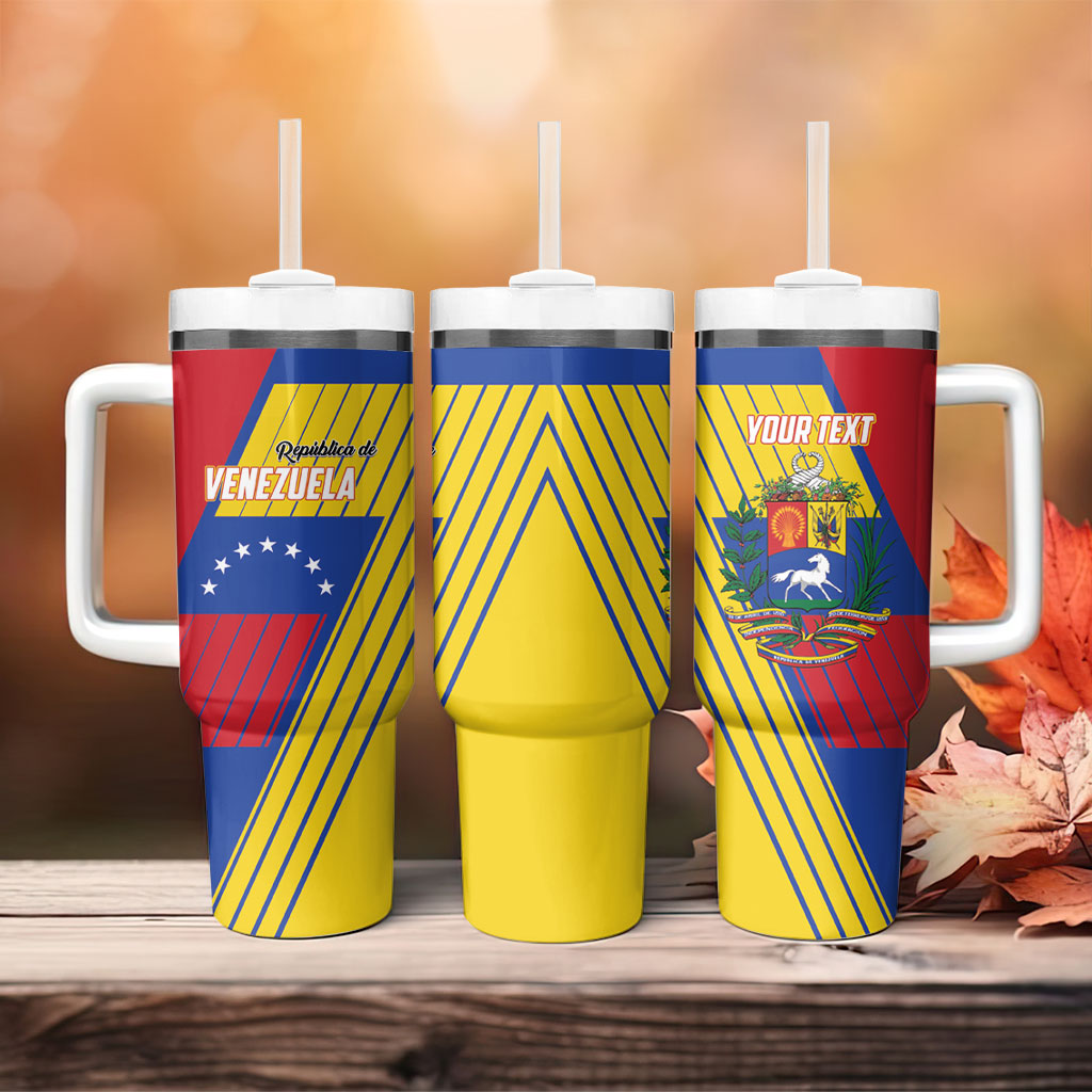 Personalized Republic of Venezuela Tumbler With Handle Flag Color Inspired