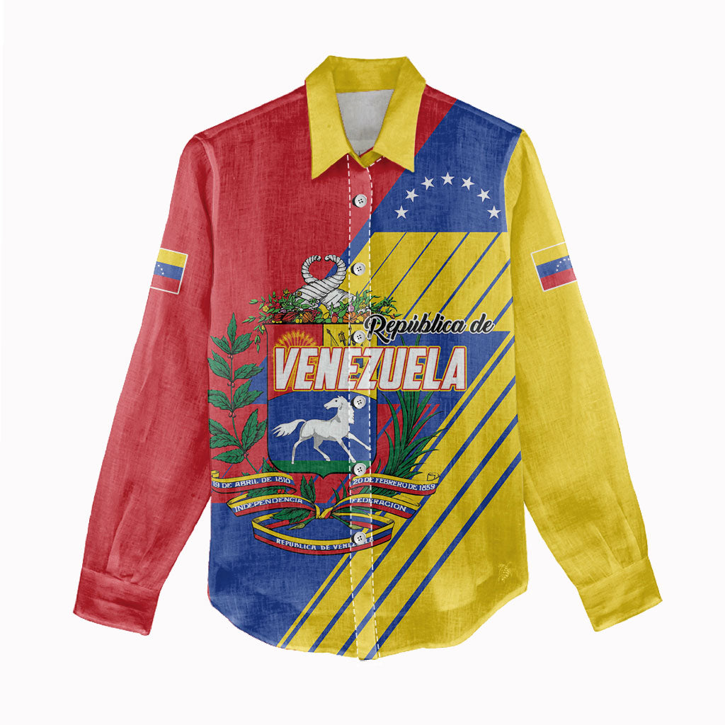 Personalized Republic of Venezuela Women Casual Shirt Flag Color Inspired