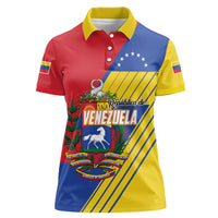 Personalized Republic of Venezuela Women Polo Shirt Flag Color Inspired