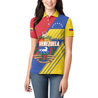 Personalized Republic of Venezuela Women Polo Shirt Flag Color Inspired