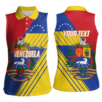 Personalized Republic of Venezuela Women Sleeveless Polo Shirt Flag Color Inspired