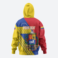 Personalized Republic of Venezuela Zip Hoodie Flag Color Inspired