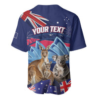 Personalised Australia Kangaroo Koala Baseball Jersey Aussie Flag Inspired