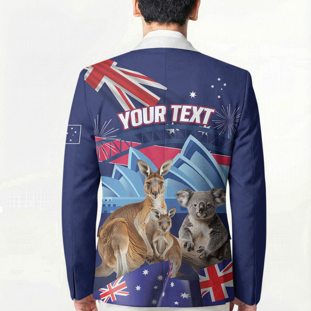 Personalised Australia Kangaroo Koala Blazer Aussie Flag Inspired