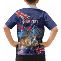 Personalised Australia Kangaroo Koala Hawaiian Shirt Aussie Flag Inspired