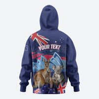 Personalised Australia Kangaroo Koala Hoodie Aussie Flag Inspired