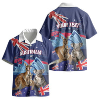 Personalised Australia Kangaroo Koala Kid Hawaiian Shirt Aussie Flag Inspired