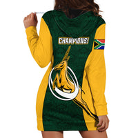 South Africa Rugby Hoodie Springboks Go Champions Protea Pattern - Wonder Print Shop
