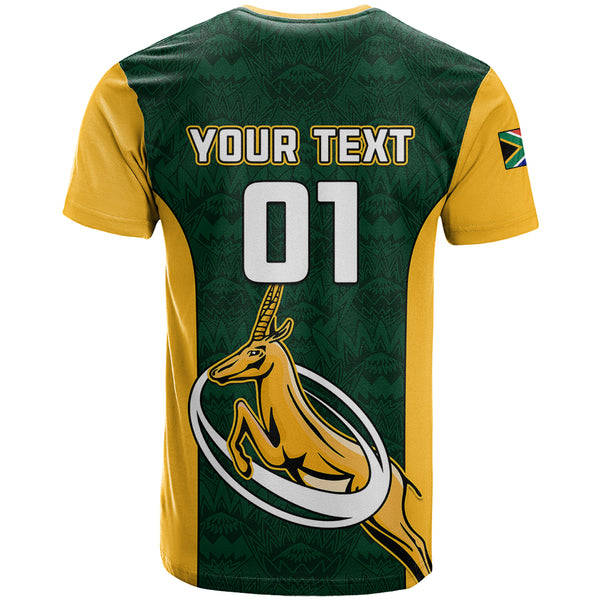 Custom South Africa Rugby T Shirt Springboks Go Champions Protea ...
