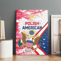 Polish-American Heritage Month Canvas Wall Art Eagle Curve Style - Wonder Print Shop