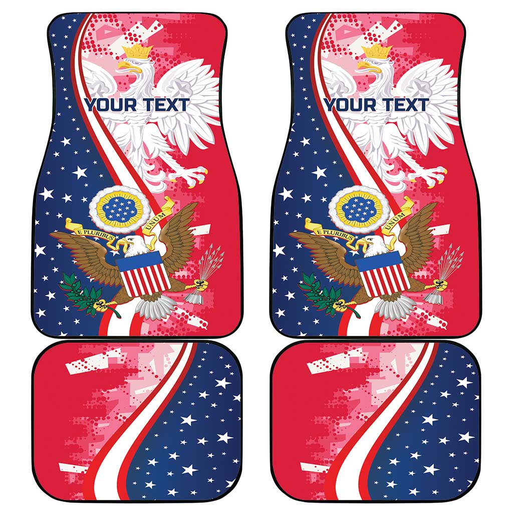 Polish-American Heritage Month Car Mats Eagle Curve Style - Wonder Print Shop