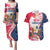 Personalized Polish-American Heritage Month Couples Matching Puletasi and Hawaiian Shirt Eagle Curve Style - Wonder Print Shop