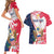 Personalized Polish-American Heritage Month Couples Matching Short Sleeve Bodycon Dress and Hawaiian Shirt Eagle Curve Style - Wonder Print Shop