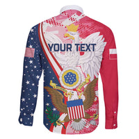 Personalized Polish-American Heritage Month Family Matching Short Sleeve Bodycon Dress and Hawaiian Shirt Eagle Curve Style - Wonder Print Shop