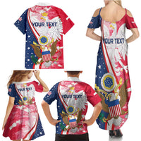 Personalized Polish-American Heritage Month Family Matching Summer Maxi Dress and Hawaiian Shirt Eagle Curve Style - Wonder Print Shop